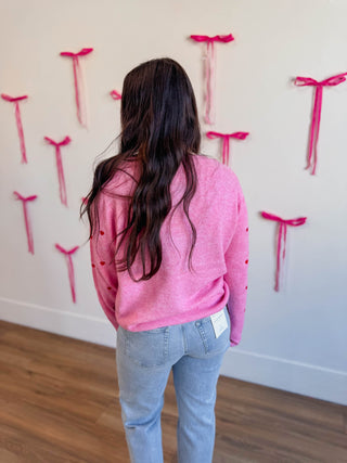 Be Mine Cardigan-Pink