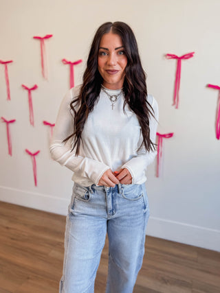 Karson Knit Top-Off White