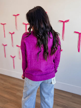 Macey Sweater-Light Plum