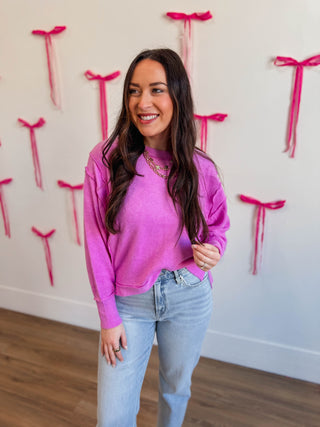 Paige Sweater-Bright Mauve