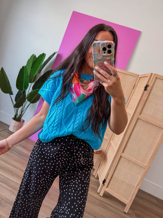 Cynthia Floral Square Scarf-Pink