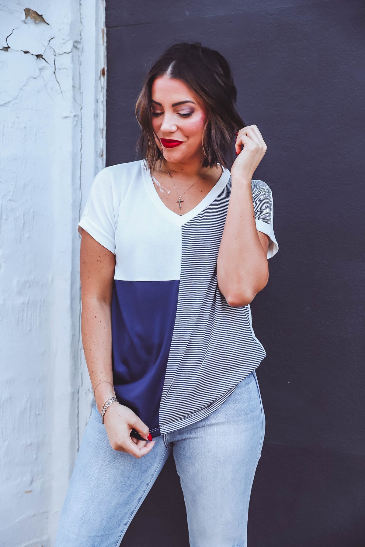 Tricia Top-Navy