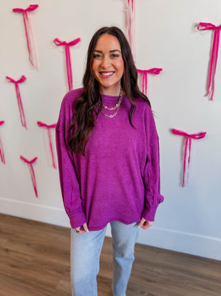 Karson Sweater-Light Plum