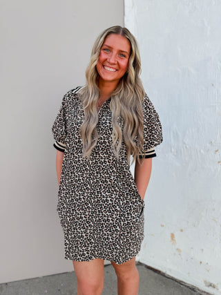 Masie Leopard Mini Dress