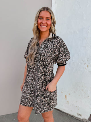 Masie Leopard Mini Dress