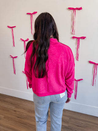 Callie Sweater-Fuchsia