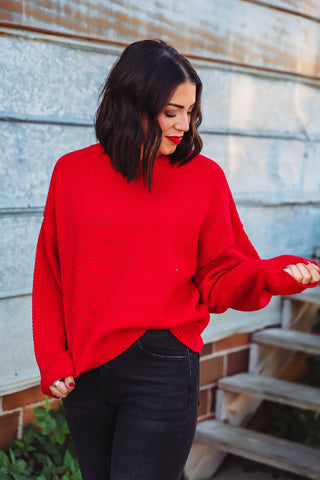 Tessa Sweater-Red