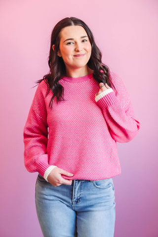 Reagan Sweater-Pink