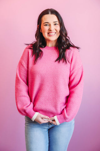 Reagan Sweater-Pink