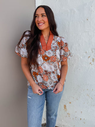 Michelle Floral Top