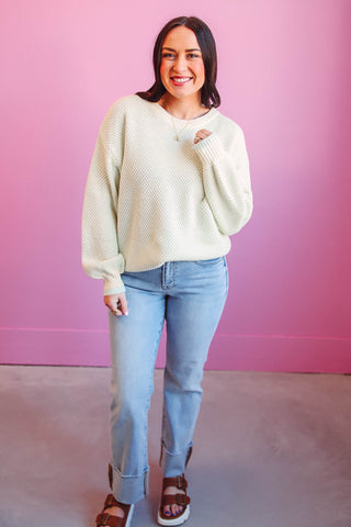 Reagan Sweater-Mint