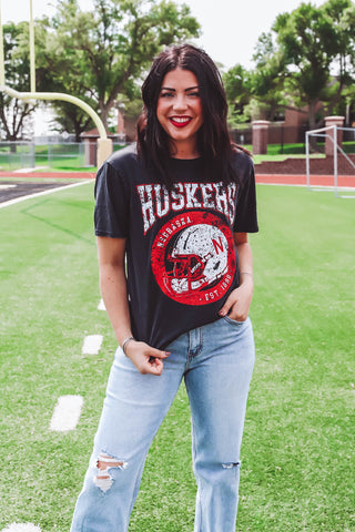 Nebraska Helmet Tee