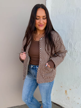 Holly Gingham Quilted Jacket