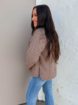 Holly Gingham Quilted Jacket