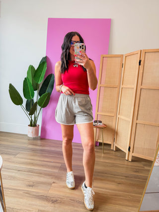 Everyday Move Active Shorts-Stone Taupe