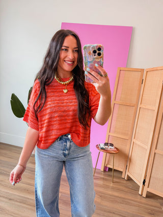 Phoebe Striped Knit Top