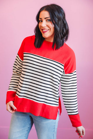 Taryn Striped Pullover