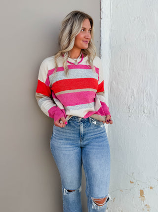 Mel Color Block Sweater