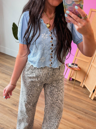 Alissa Chambray Top