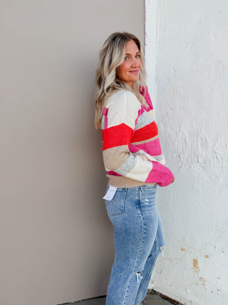 Mel Color Block Sweater