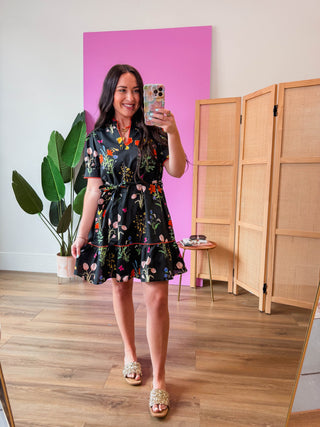 In Bloom Floral Mini Dress