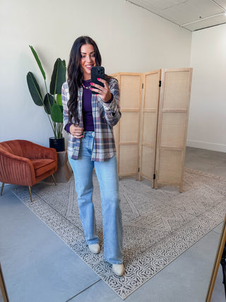 Lea Long Sleeve Top-Dark Plum