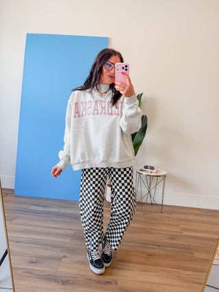 Checkmate Barrel Pants-Black