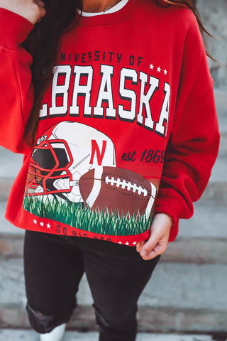 Nebraska Malone Multimedia Crewneck