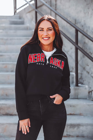 Nebraska Sears Spilt Quarter Zip