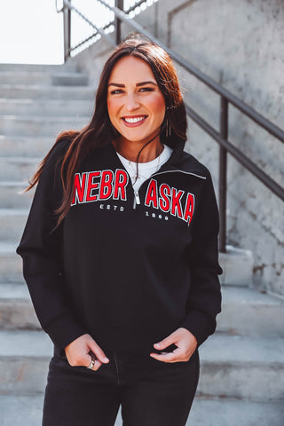 Nebraska Sears Spilt Quarter Zip