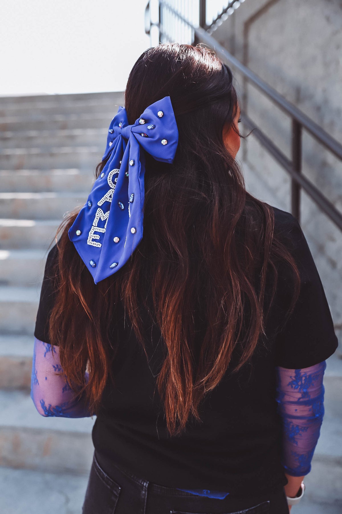 Gameday Bow-Royal Blue