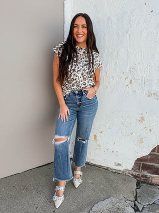 Jenna Leopard Top