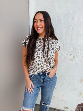 Jenna Leopard Top