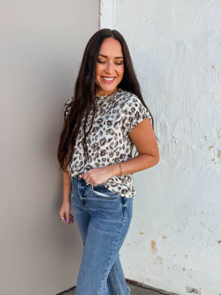 Jenna Leopard Top