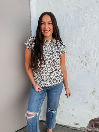 Jenna Leopard Top