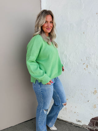 Nellie Sweater-Honeydew