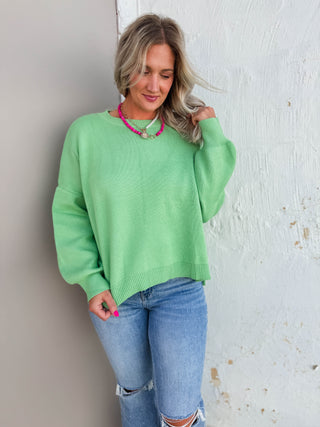 Nellie Sweater-Honeydew