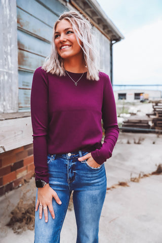 Jess Top-Cabernet-Thread & Supply