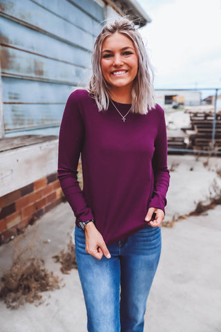 Jess Top-Cabernet-Thread & Supply