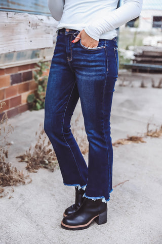 Kourtney High Rise Straight Leg Denim