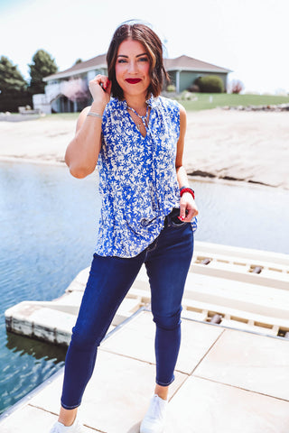 Megan Floral Tank