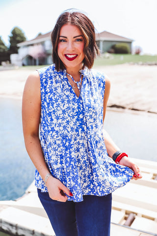 Megan Floral Tank