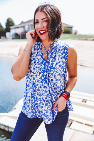 Megan Floral Tank