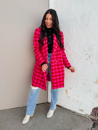 Lyla Houndstooth Jacket