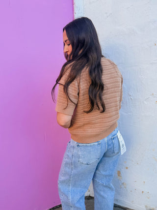 Marci Knit Top-Mocha