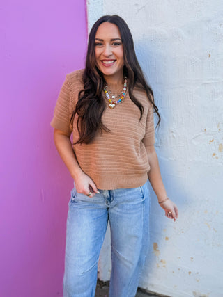 Marci Knit Top-Mocha