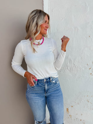 Karson Knit Top-Off White