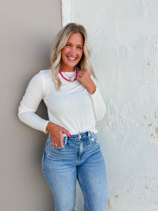 Karson Knit Top-Off White