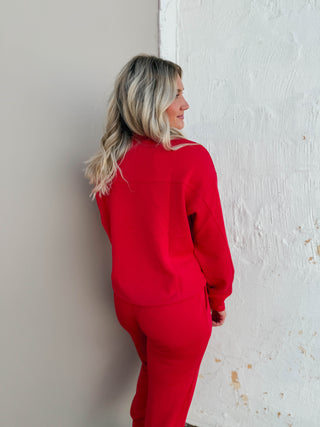 Logan Pullover-Red