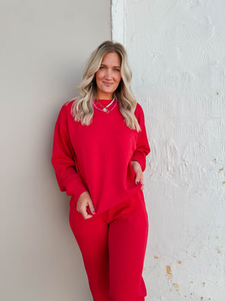 Logan Pullover-Red
